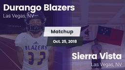 Matchup: Durango  vs. Sierra Vista  2018