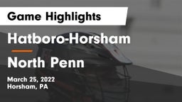 Hatboro-Horsham  vs North Penn  Game Highlights - March 25, 2022
