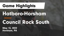 Hatboro-Horsham  vs Council Rock South  Game Highlights - May 13, 2022
