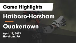 Hatboro-Horsham  vs Quakertown  Game Highlights - April 18, 2023