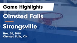 Olmsted Falls  vs Strongsville Game Highlights - Nov. 30, 2018