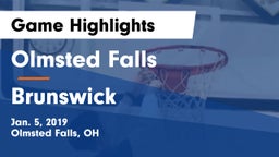 Olmsted Falls  vs Brunswick  Game Highlights - Jan. 5, 2019