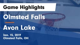 Olmsted Falls  vs Avon Lake  Game Highlights - Jan. 15, 2019