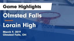 Olmsted Falls  vs Lorain High Game Highlights - March 9, 2019