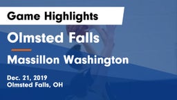 Olmsted Falls  vs Massillon Washington  Game Highlights - Dec. 21, 2019
