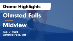 Olmsted Falls  vs Midview  Game Highlights - Feb. 7, 2020