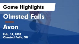 Olmsted Falls  vs Avon  Game Highlights - Feb. 14, 2020