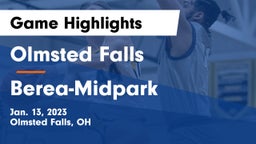 Olmsted Falls  vs Berea-Midpark  Game Highlights - Jan. 13, 2023