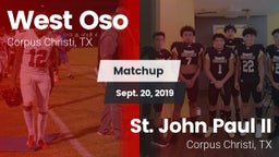 Matchup: West Oso vs. St. John Paul II  2019