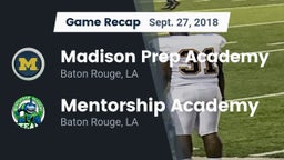 Recap: Madison Prep Academy vs. Mentorship Academy  2018