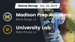 Recap: Madison Prep Academy vs. University Lab  2018