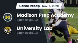 Recap: Madison Prep Academy vs. University Lab  2020