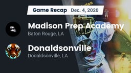 Recap: Madison Prep Academy vs. Donaldsonville  2020