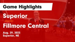 Superior  vs Fillmore Central  Game Highlights - Aug. 29, 2023