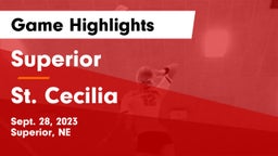 Superior  vs St. Cecilia  Game Highlights - Sept. 28, 2023