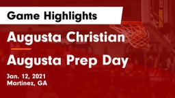 Augusta Christian  vs Augusta Prep Day  Game Highlights - Jan. 12, 2021