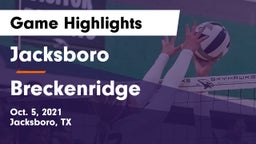 Jacksboro  vs Breckenridge  Game Highlights - Oct. 5, 2021