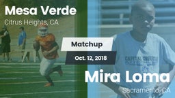 Matchup: Mesa Verde vs. Mira Loma  2018