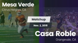 Matchup: Mesa Verde vs. Casa Roble 2018