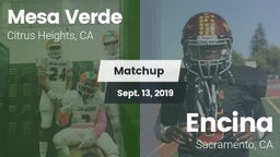 Matchup: Mesa Verde vs. Encina  2019