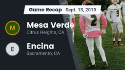 Recap: Mesa Verde  vs. Encina  2019