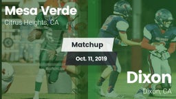 Matchup: Mesa Verde vs. Dixon  2019