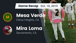 Recap: Mesa Verde  vs. Mira Loma  2019
