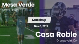 Matchup: Mesa Verde vs. Casa Roble 2019