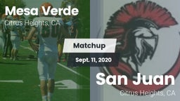 Matchup: Mesa Verde vs. San Juan  2020
