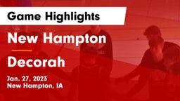 New Hampton  vs Decorah  Game Highlights - Jan. 27, 2023