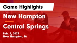 New Hampton  vs Central Springs  Game Highlights - Feb. 2, 2023