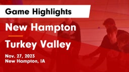 New Hampton  vs Turkey Valley  Game Highlights - Nov. 27, 2023