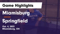 Miamisburg  vs Springfield  Game Highlights - Oct. 4, 2022