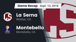 Recap: La Serna  vs. Montebello  2018