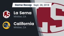 Recap: La Serna  vs. California  2018