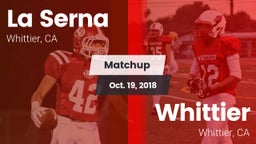 Matchup: La Serna High vs. Whittier  2018