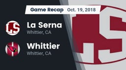 Recap: La Serna  vs. Whittier  2018