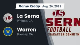 Recap: La Serna  vs. Warren  2021