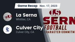 Recap: La Serna  vs. Culver City  2023