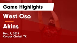 West Oso  vs Akins  Game Highlights - Dec. 9, 2021