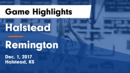 Halstead  vs Remington  Game Highlights - Dec. 1, 2017