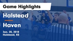 Halstead  vs Haven  Game Highlights - Jan. 20, 2018