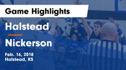 Halstead  vs Nickerson  Game Highlights - Feb. 16, 2018