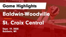 Baldwin-Woodville  vs St. Croix Central  Game Highlights - Sept. 19, 2020