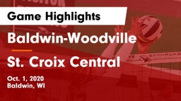 Baldwin-Woodville  vs St. Croix Central  Game Highlights - Oct. 1, 2020