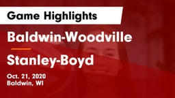 Baldwin-Woodville  vs Stanley-Boyd  Game Highlights - Oct. 21, 2020