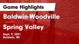 Baldwin-Woodville  vs Spring Valley  Game Highlights - Sept. 9, 2021
