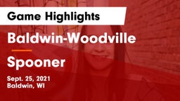 Baldwin-Woodville  vs Spooner  Game Highlights - Sept. 25, 2021