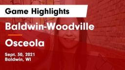 Baldwin-Woodville  vs Osceola  Game Highlights - Sept. 30, 2021