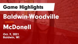 Baldwin-Woodville  vs McDonell Game Highlights - Oct. 9, 2021